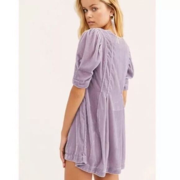 Free People Adelle Velvet Tunic Dress XS
Purple - Picture 6 of 6